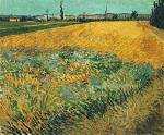 Wheat Field with the Alpilles Foothills in the Bac