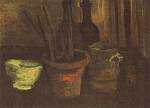 Still Life with Paintbrushes in a Pot