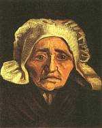 Head of an Old Peasant Woman with White Cap