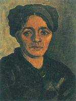 Head of a Peasant Woman with Dark Cap