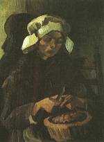 Peasant Woman Peeling Potatoes