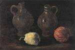 Still Life with Two Jars and Two Pumpkins