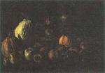Still Life with a Basket of Apples and Two Pumpkin