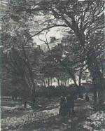 Bois de Boulogne with People Walking, The