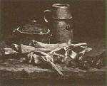 Still Life with Meat, Vegetables and Pottery