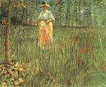 Woman Walking in a Garden, A